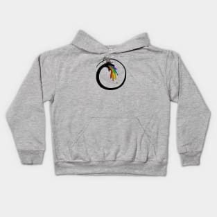 RAINBOW WIZARD DRAGON Kids Hoodie